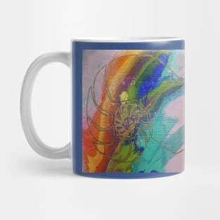 Acrylic Pour Shell Painting Mug